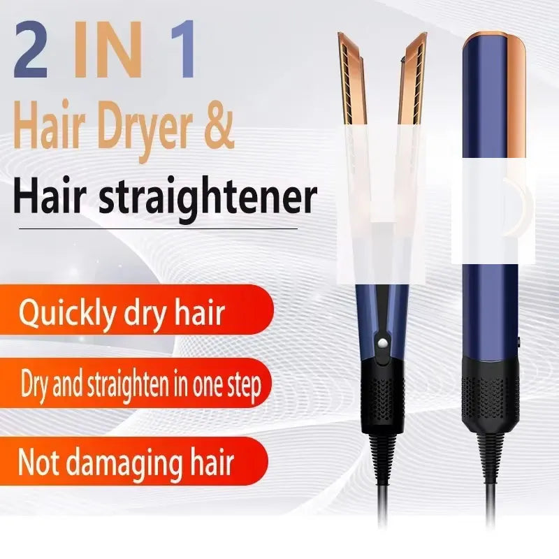 New 2 IN 1 professional hair dryer hair straightener styling tools for heating hair irons negative ion hair straighteners