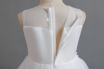 Herbst neue Kinder kleid Prinzessin Kleid Hochzeit Brautjungfer Hochzeits kleid flauschiges Kleid Spitze Trail bestickte Kinder kleidung.