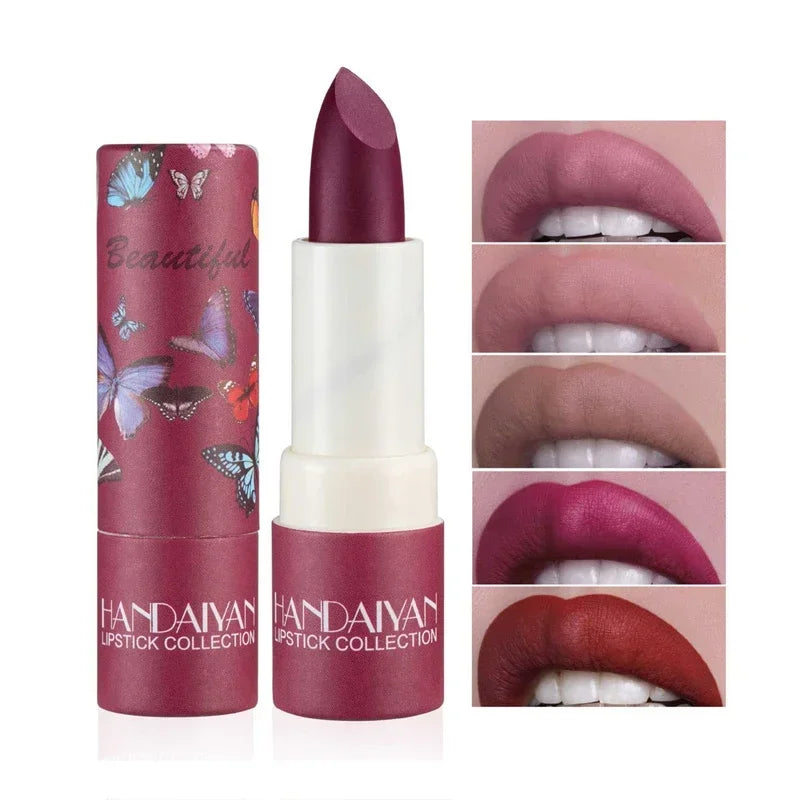 8Colors Brand Makeup Matte Lipstick Waterproof Long Lasting Lip Stick Sexy Red Pink Velvet Nude Lipsticks Women Cosmetics Makeup.