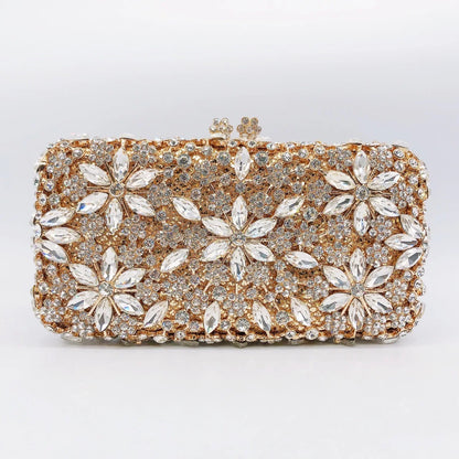 Diamond Dinner Hollow Rhinestone Banquet Clutch Bag Handtassen Dames Bolsos De Fiesta Para Mujer Boda Women's Rhinestone Handbag.