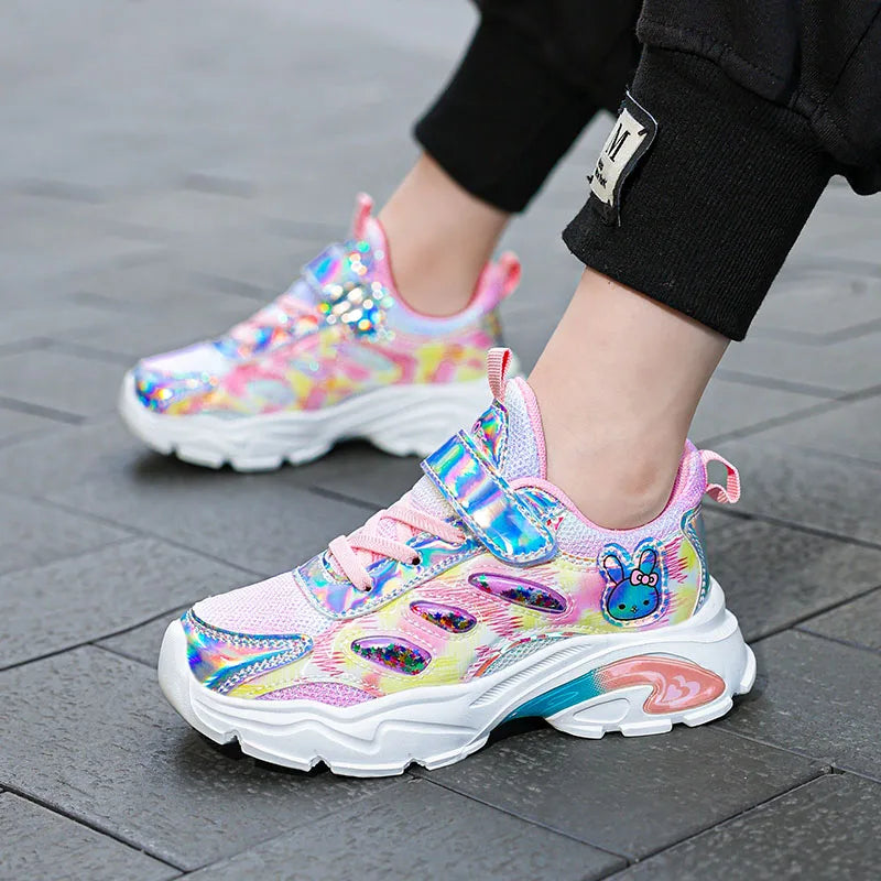Cute Girls Shoes Children Platform Sneaker 2025 New Autumn Kids School Casual Tenis Shoes Daily Girls Sneaker 4 To 12 Years.