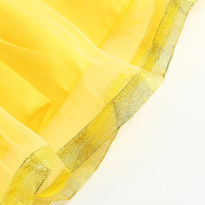 Belle Cosplay Prinzessin Kleid Mädchen Geburtstag Charme Kostüm Kinder Karneval Party Bühne Leistung Vestido Kinder Disguise Kleid.