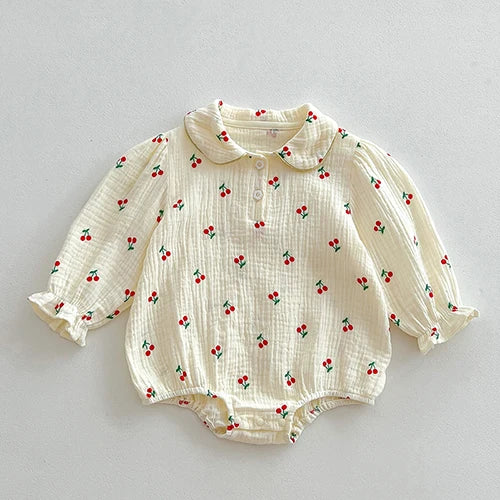 Herbst Frühling Infant Baby Mädchen Bodys + Hut Baumwolle Langarm Blumen Druck Neugeborenen Baby Mädchen Overall Baby Mädchen Kleidung