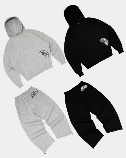 Y2k New Embroidered Retro Compact Disc pattern Set Man Clothes Hoodies Streetwear Gothic Couple Harajuku Sweatshirts Sweatpants.