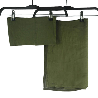 2pcs Set Modal Hijabs with Underscarf Caps Rayon Cotton Shawls for Women Plain Scarf Big Size Headscarf Islamic Turban Headband