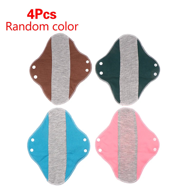1/4pcs Thin Cloth Pads Soft Cotton Washable Feminine Panty Liners Sanitary Pads Napkin Daily Reusable Menstrual Hygiene Pads.