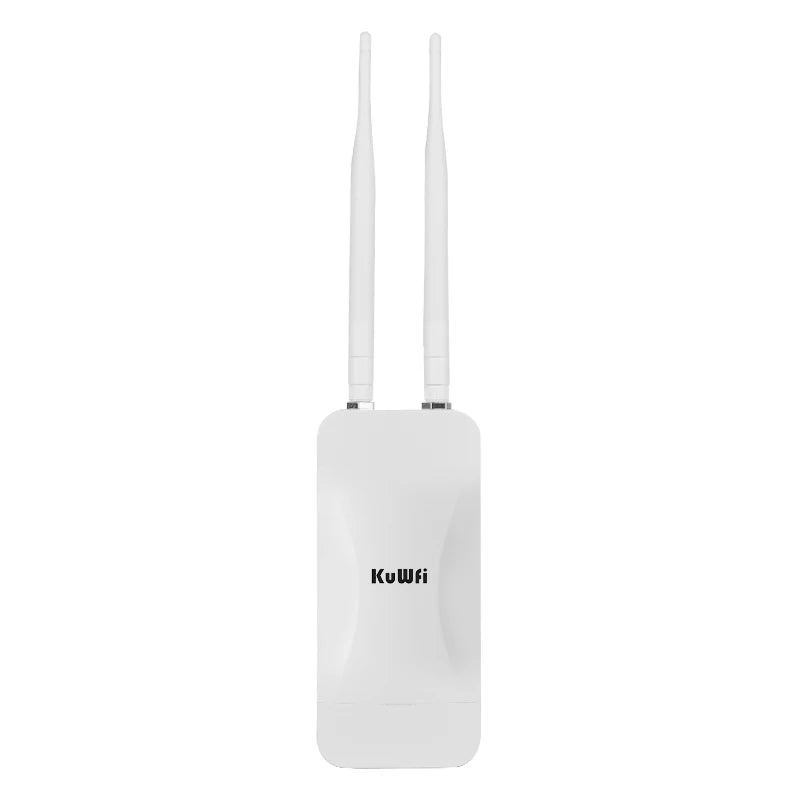 KuWFi 1200Mbps Outdoor Access Point Wireless WiFi Extender Dual Band 2.4G/5GHz AC1200 AP Router with High Gain External Antenna