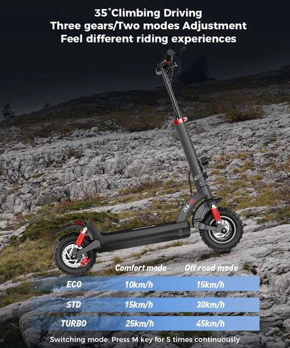 iScooter iX5Plus Foldable Adult Electric Scooter E-Scooter 45 KM/H Electric Kick Scooter 1000W Skateboards 48V 17.5Ah Kickboard.