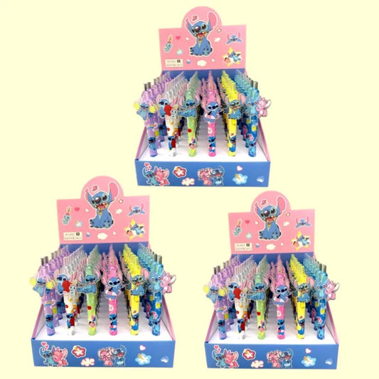 Disney Stich Gel Stift 48Pcs Schwarz 0,5mm Cartoon Kawaii Paster Neue Nette Styling Schule Liefert Freunde Schreiben geburtstag Geschenke.