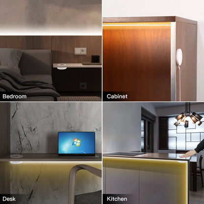 24V 10m Touch Dimmer und Hand Sweep Sensor Schalter Cob LED Streifen Licht 120leds/m LED Band Band linear dimmbar für Raum dekoration.