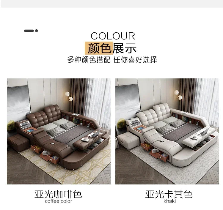 Master Under Storage Doppelbett Ästhetisches Master Nordic Multifunktionales Schlafzimmer Bettgestell Modernes Design Cama Casal Möbel