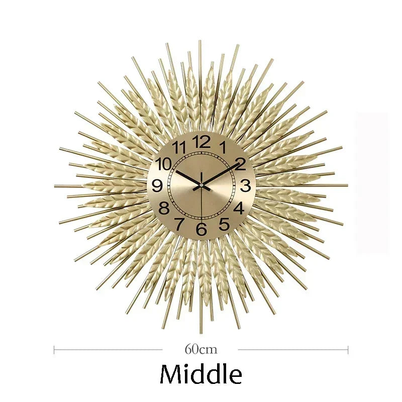 Weizen ohren uhren, Wohnzimmer wanduhren, die Ernte Wohlstand Gesundheit Glück Einheit Freundschaft Vitalität Hoffnung symbolisieren