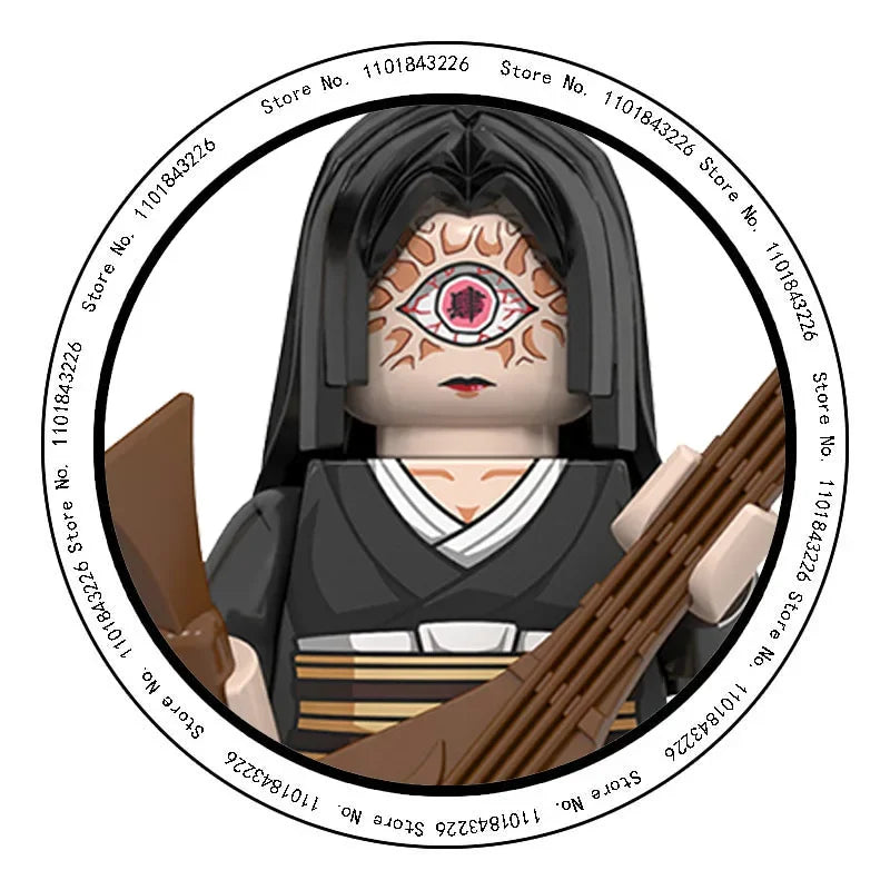 2025 Hot Toys WM6116 WM6138 Demon Slayer Blade Building Blocks Mini Action Figure Accessories Halloween Christmas Gifts for Kids.