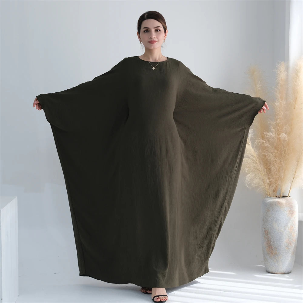 Ramadan Eid Baumwolle Leinen Khimar Abaya Set Dubai Muslim Sets Hijab Kleid Kaftan Abayas Kaftan Marocain Femme Vestidos Para Mujer.
