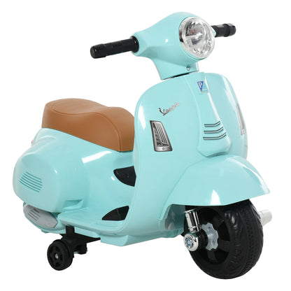 Homcom Vespa Electric Motorcycle for Children 18-36 Months with Headlight Horn 66.5X38X52Cm.