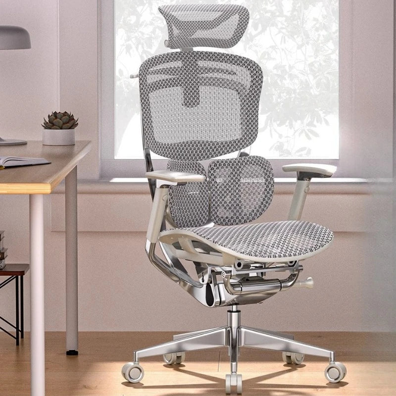 Ergonomischer Computerstuhl Designer Bequeme nordische Fußstütze Moderner trendiger Bürostuhl Entspannendes Lesen Muebles-Möbel