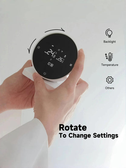 RKHK Tuya WiFi Smart Thermostat，RF Wireless Receiver Temperature Controller，For Water Gas Boiler Support Alexa and Google Home.