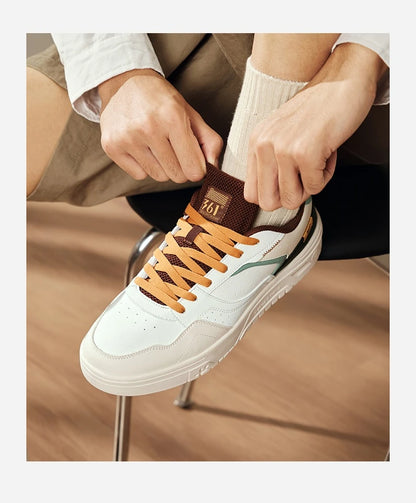 361 Degrees Men's Board Shoes Spring New Casual Versatile Thick Soled Leather Comfortable Trendy Durable Male Sneaker 672516615