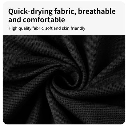 2-pcs Men's Quick-drying Exercise Black-and-white Suit Running Fitness Breathable Short Sleeve Comfortable Joker Playing Shorts.