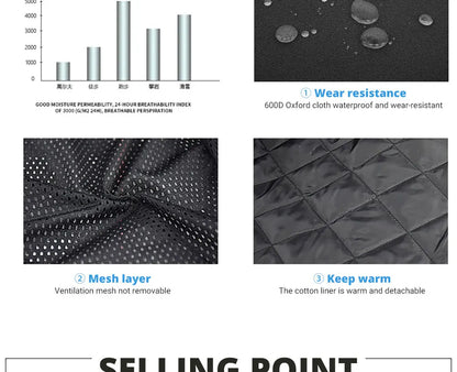 Waterproof Motorcycle Jacket Pant Suit Cold-proof Motorbike Jacket Men Motocross Riding Clothing CE Protective Gear Size M-5XL.