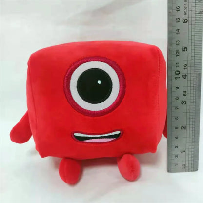10pcs Cartoon number Plush Doll Toy Educational Stuffed Movie TV number Toys Kids Gift early childhood education doll.