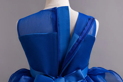 Blumen junge Kuchen flauschigen Design Mädchen Schwanz flauschige Prinzessin Kleid perfekt für Party und Bankett Kleider im Alter von 4-12.