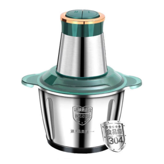 2L Meat Grinder Kitchen Chopper Electric Meat Grinders Stainless Steel Vegetable Food Processor Blender Mixer Garlic Crusher.