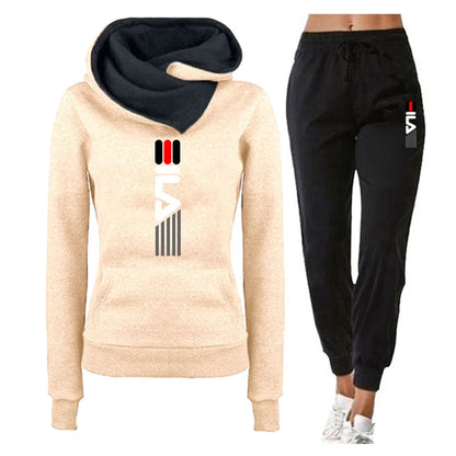 Frühling Und Herbst Frauen Hoodie Trainingsanzug 2-teiliges Set Sweatshirt Set Casual Tops Sport Lange Hosen Weibliche Plus Größe Vetement.