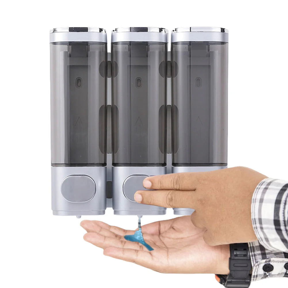 Dreifacher 350ml Duschbad-Shampoo-Spender Mehrzweck-Wand wasch spender mit großer Kapazität für Bad zubehör