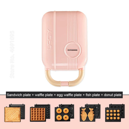 650W Electric Sandwich Maker Waffle Machine Toaster Baker Takoyaki Pancake Donuts Sandwichera Breakfast Machine 220V