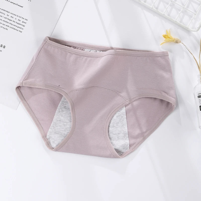 Women's menstrual briefs large flow postpartum water absorption leakproof briefs women's pure cotton menstrual briefs lingerie