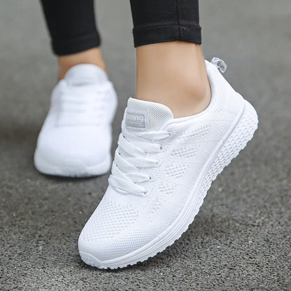 Fashion Breathable Women Casual Shoes  Walking Mesh Flat Shoes Woman White Sneakers Women 2022 Tenis Feminino Female Shoes.