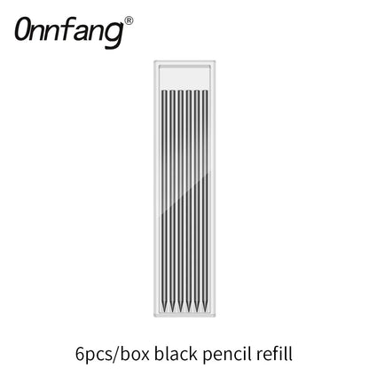 2,8 mm solider Zimmermanns-Druckbleistift mit Spitzer für Holzbearbeitungsbau, langer Kopf, Zimmermannsbleistift, Schreibwarenbedarf.