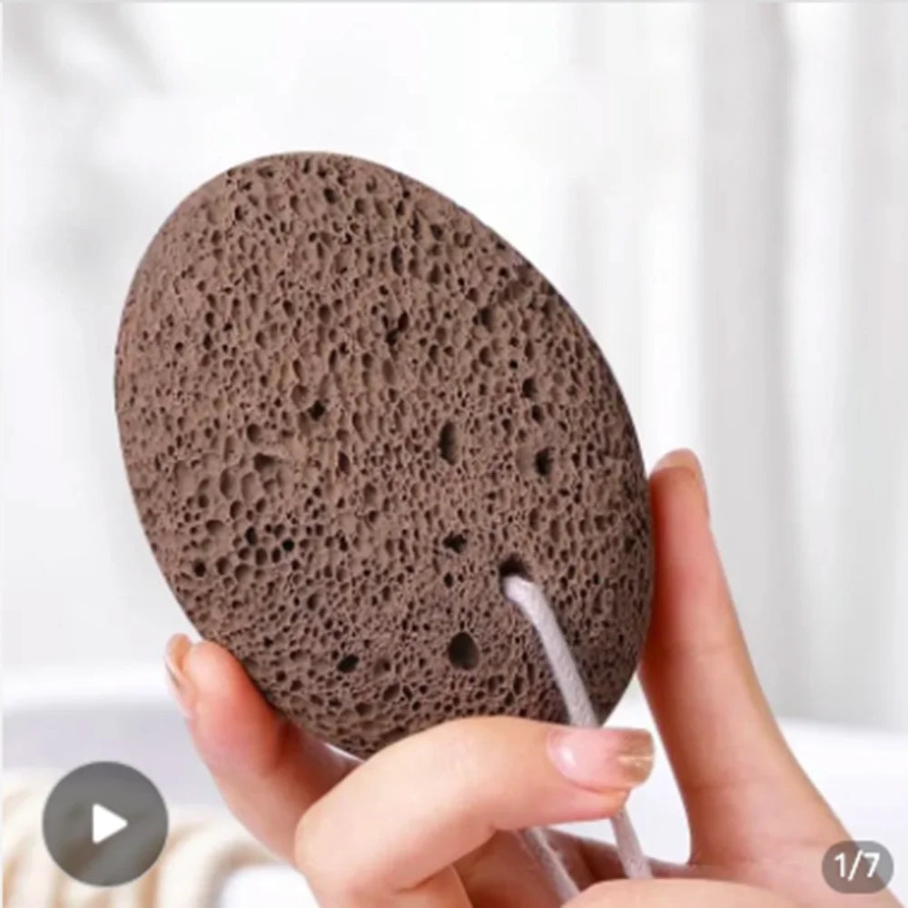 Pumice Stone , Scrubber Stone Pedicure Tools Natural Foot Scrubber for Exfoliation to Clear Callus on Hands Heels and Body.