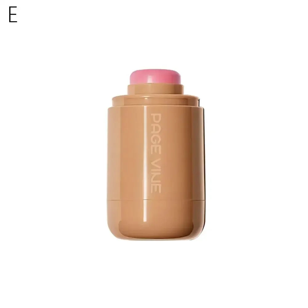 New PAGE VINE Pocket Blush Stick Cream 2-in-1Lip and Cheek Hydrating Stick Natural Rouge Powder Blush Cream Korea Pink Cosmetics