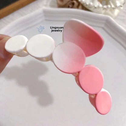 Matte Flower Hair Grips Set for Women Fairy Style Fresh Sweet Headwear for Updo Hairdo Back of Head Hair Accessories.