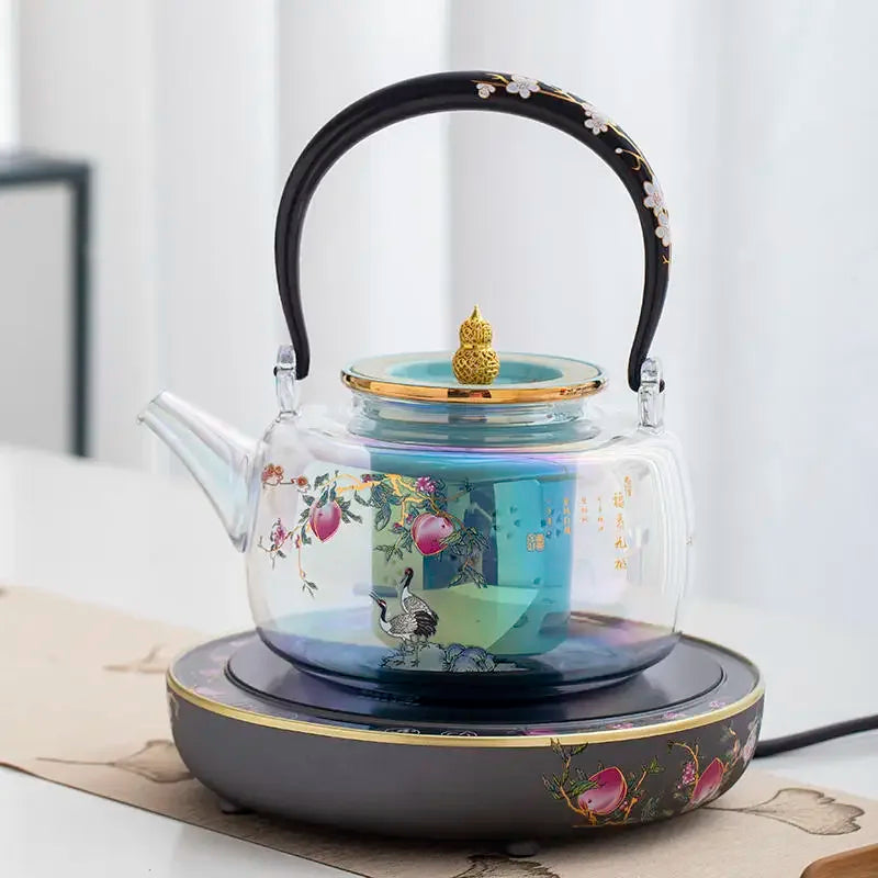 220V High-Temperature Resistant Electric Tea Stove & Tea Kettle Set for Home Use A