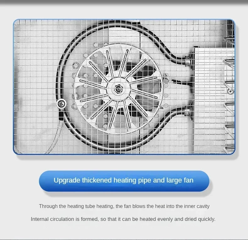 Food Dehydrator Home Fruit Digital Temperature Air Dryer Vegetable  Meat Medicinal Materials Smart Commercial Food Dehydrator.