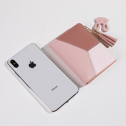 Women's Wallet PU Leather Women's Wallet Made of Leather Women Purses Card Holder Foldable Portable Lady Coin Purses.