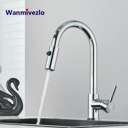 Low water pressure Kitchen Faucet Cold Hot Water Mixer Crane Tap Sprayer Stream Rotation Sink Tapware Multiple styles