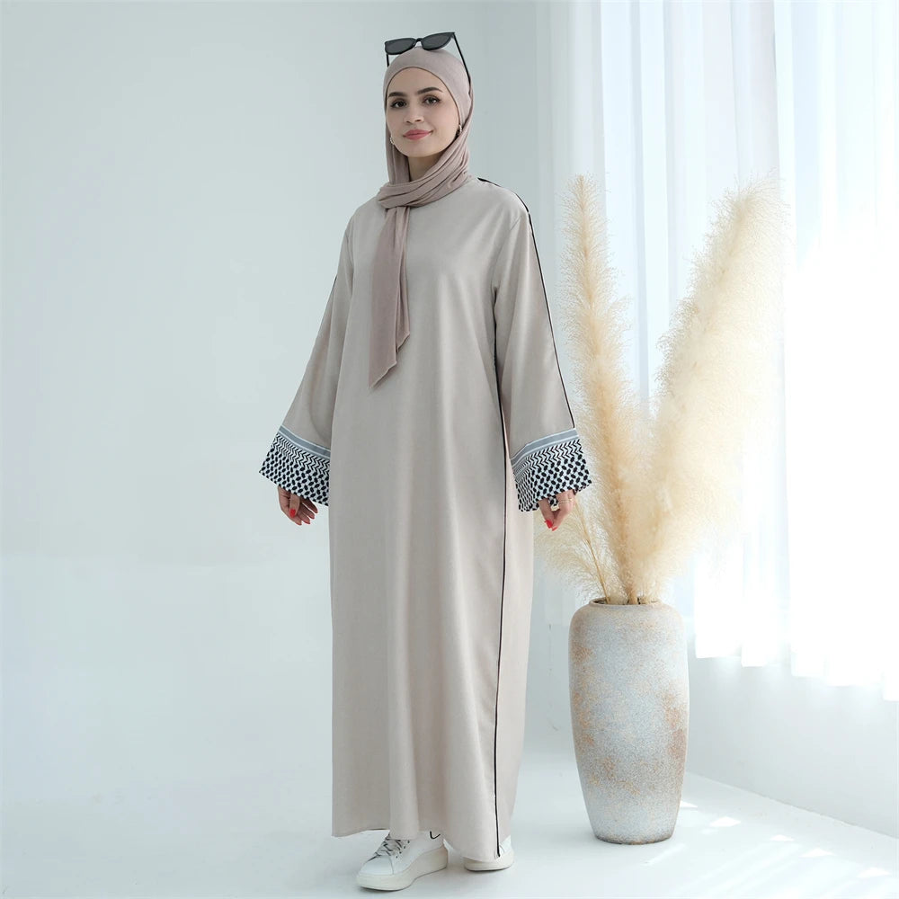 Ramadan Eid Plain Modest Abaya Dubai Muslim Islam Kaftan Dress Abayas For Women Kebaya Caftan Marocain Vestidos Robe Musulmane.