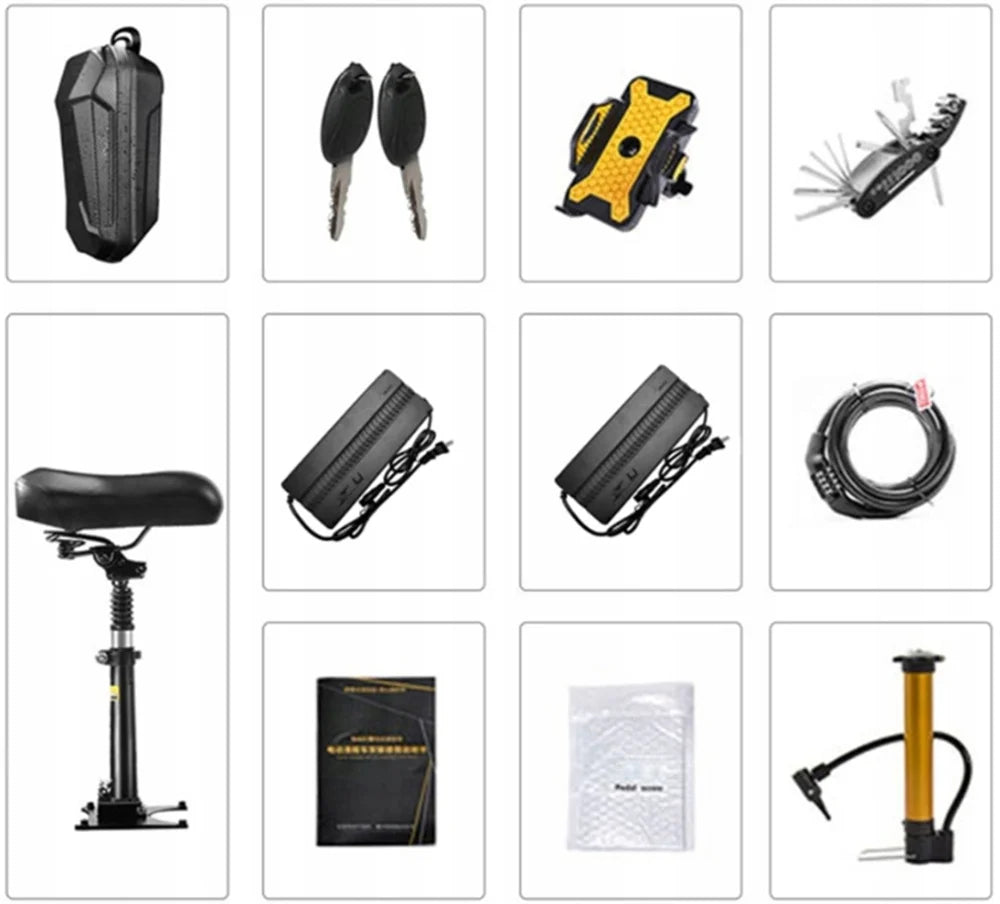 Cheevalry S10 Electric Scooter 2*1600W Motor Adult EScooter 52V 33AH Battery E-Scooter 10 Inch Tire City Commuter EScooter