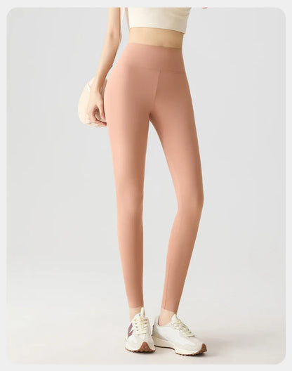 BIVIGAOS Spring Summer Multi Colored Thin Casual Fashion Sharkskin Leggings Women High Waist Tight Sport Cycling Fitness Legging