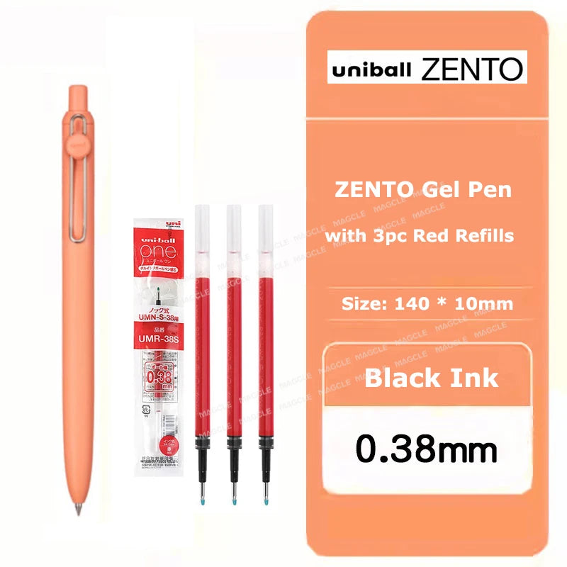 Uniball ZENTO Standard 0,38/0,5 mm Gelschreiber, wasserbasierte, glatte Schreibroller, passend für verschiedene Anlässe, Schreibwaren