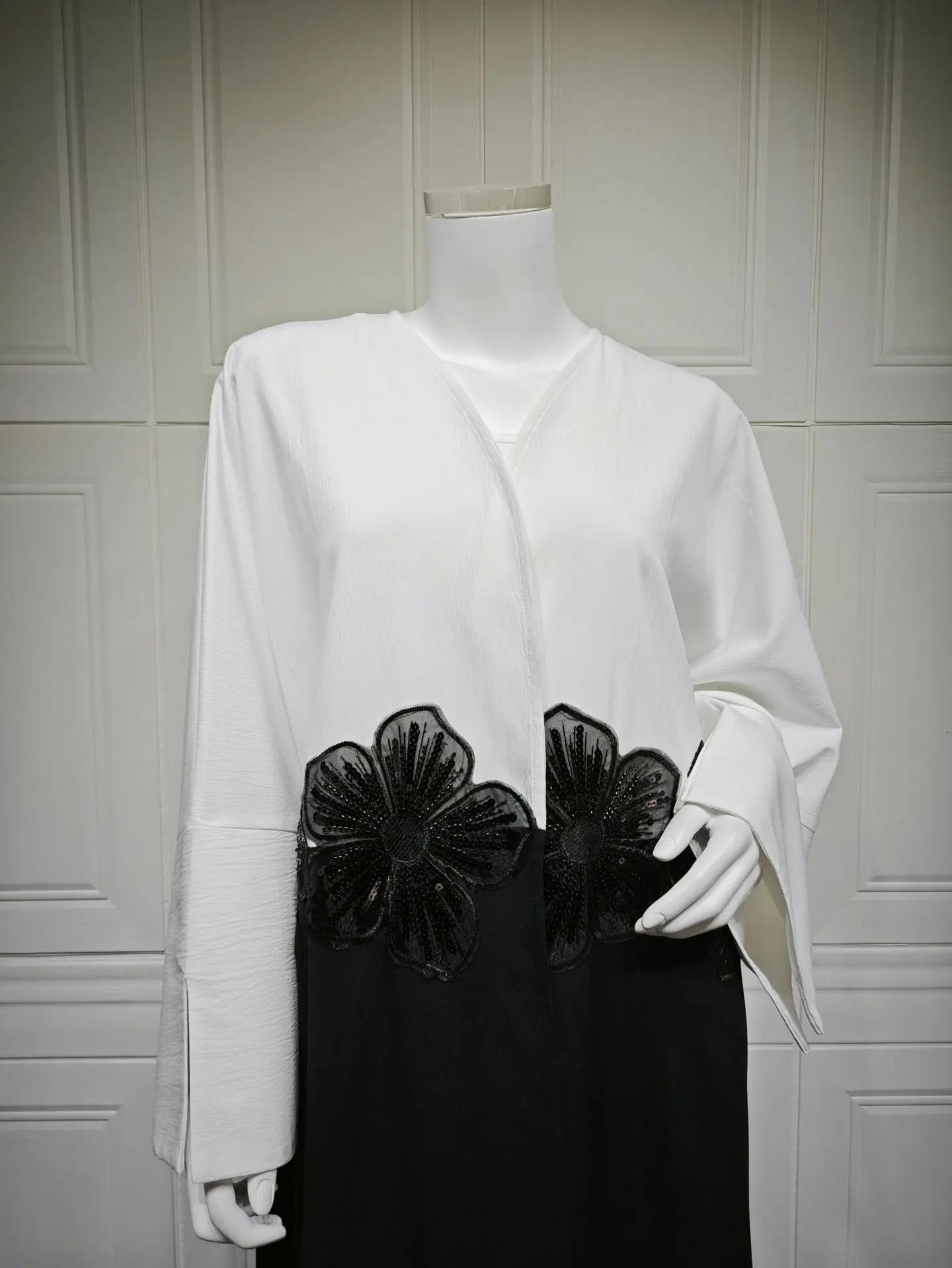 Eid Dubai Open Abaya Appliques Kimono Cardigan Women Muslim Dress Turkey Kaftan Kebaya Caftan Marocain Femme Robe Islam Jalabiya.