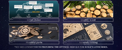 ROBOTIME Rokr Electric Marble Run with Light 3D Puzzle Toys Marble Spaceport Gifts for Kids Children Connect With Night City.