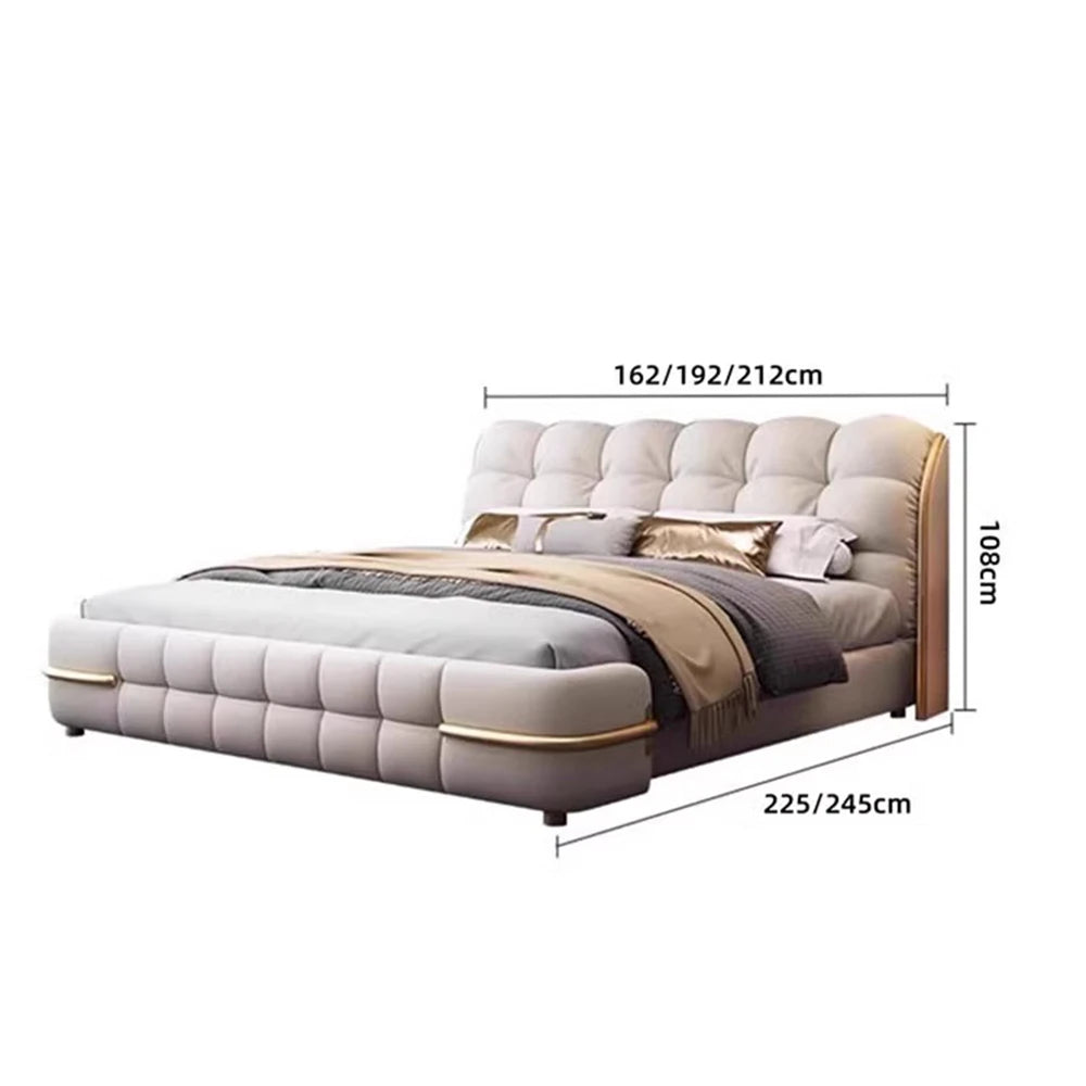 Ästhetisches, luxuriöses, einzigartiges Bett, Queen-Size-Bett, elastisches Schlafzimmer, Doppelbett, Schlafen, 180 x 200 cm, Camas De Matrimonio Dormitorio, Heimdekoration