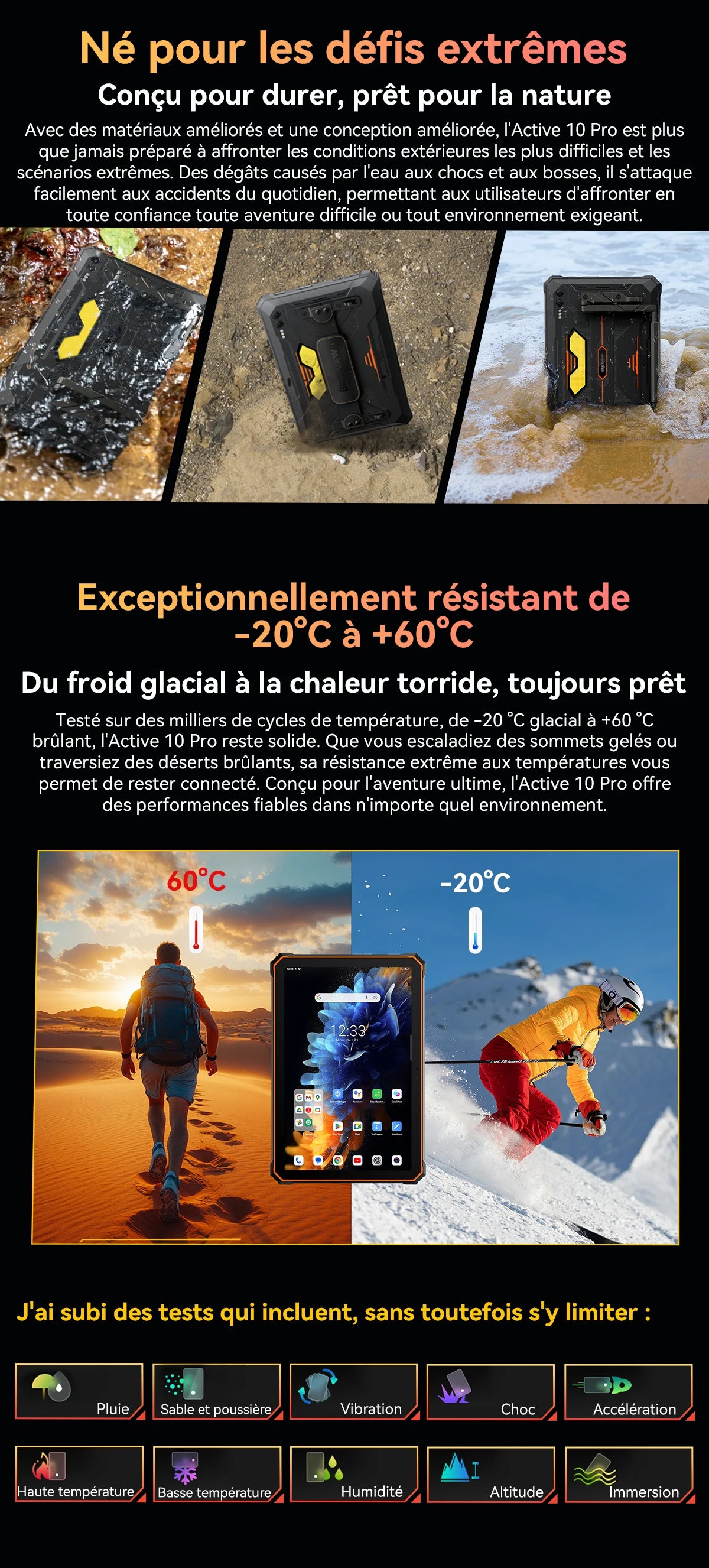 Blackview Active 10 Pro [No EU Charger] Rugged Tablet 36GB + 256GB 11.0" 30000mAh PC 108MP Dual SIM 5G.