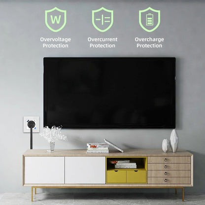 Alice Zigbee Tuya Smart EU-Wandsteckdose mit PD 20 W Typ C und einem Dual-USB-Schnellladegerät mit Power-Überwachungs-Glasplattenpanel.