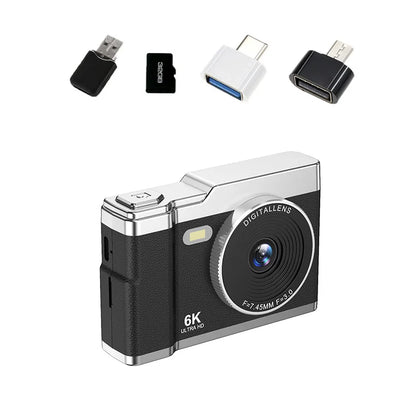 Xiaomi 6K HD Digital Camera 6400W Pixel Student CCD Portable Campus Mini Camera Retro Portable Camera Travel Campus Beginners.